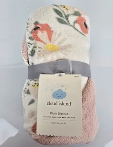 Cloud Island Floral Blooms Baby Blanket Pink Target Stitch Flower Rose Mauve NEW - Picture 1 of 3