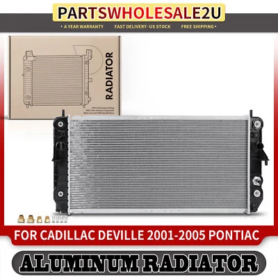 Radiador con enfriador de aceite para Cadillac DeVille 2001-2005 Pontiac Bonneville 04-05 Foto 1 de 4