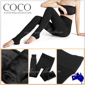 Women Warm Winter Fitness Leggings Thick Fleece Stretch Skinny Trousers Pants - Picture 1 of 4