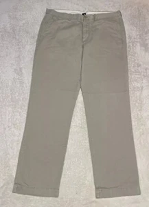 J Crew Pants Mens Size 36x31 Beige Slim Fit Flat Front Tan Khaki Chino Casual - Picture 1 of 8