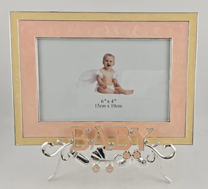 Lillian Rose Baby Picture Frame & Stand Set Pink - Picture 1 of 12