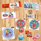 Dino Ranch Birthday Stickers Round 1 Sheet Favor Bags/Box Water Bottle Label