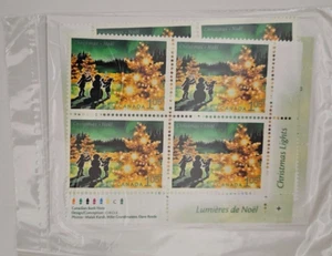 Canada 2001 Christmas Lights #1924 Set of Corner Inscription Blocks  - Picture 1 of 1