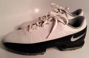 Nike Two Tone Herren Golfschuhe weiß schwarz Gr. 9,5 Medium gebraucht - Bild 1 von 12