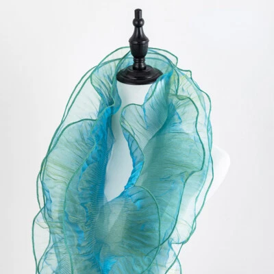 5 ярдов сделай сам плиссированный гофрированный тюль отделка кромка сетка кружево одежда шитье рукоделие - Изображение 1 из 4