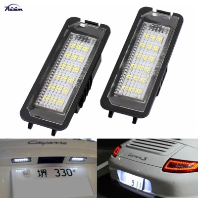 2xLED License Plate Light For Porsche Boxster Cayman Carrera Cayenne 987/997/958 - Bild 1 von 4