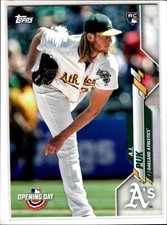 2020 Topps Opening Day A.J. Puk  RC #168 Oakland Athletics