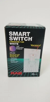 RAB Lighting LVS800W/120 Smart Switch Wall Vacancy! Occupancy Sensor - Image 1 of 4