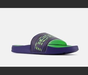 New Balance 200 Slides Men's Casual Blue Green Slippers SMF200Z1-D Size 13