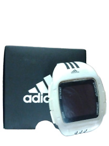 Adidas Unisex Digital Rubber Watch ADP6091 White With Box Water Resistant 5 ATM