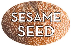 1.25" X 2" Sesame Seed Labels 500 per Roll Great Food Stickers new decals - Picture 1 of 1