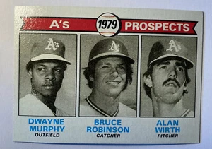 1979 TOPPS BASEBALL CARD #711 A'S PROSPECTS MURPHY, ROBINSON, WIRTH - NM - Picture 1 of 2