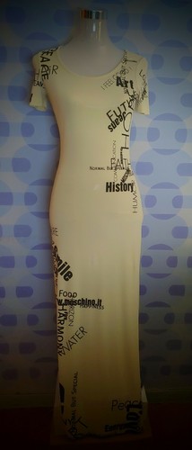 DRESS t shirt vintage MOSCHINO jeans made Italy TG.40 circa. XS S RARE