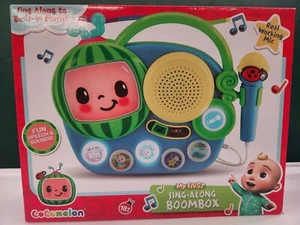 Cocomelon Singalong Boombox with Microphone for Toddlers By eKids - Picture 1 of 4