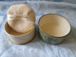 Vintage Coty Air Spun Face Power Paris Rachel No 1 Round Box w/Max Factor Puff - Picture 1 of 7