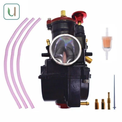 Black 30mm Aluminum Carburetor Carb Racing Part For Motorcycle Replacement PWK - Image 1 of 4
