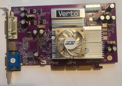 PNY/Nvidia GeForce/FX 5200 ULTRA/DDR128MB/AGP 8x/VGA/DVI/S-VIDEO/128Bit/GPU NV34 - Image 1 of 4