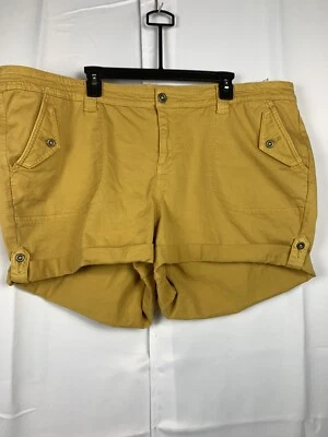 TORRID womans mustard color shorts size 26  - Image 1 of 4