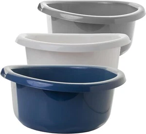 3er Schüssel-Set Mix 8L - Große Rührschüsseln Ø33cm Salatschüssel Camping - Bild 1 von 2