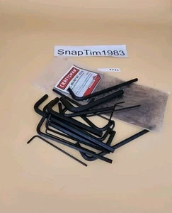 Craftsman 20 piece Long & Short Arm Metric Set Screw Keys 9-46677A - Picture 1 of 4