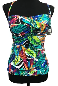 Lauren Ralph Lauren Tropical Rainforest SwimWear Top Size 8 (New With Tags) - Picture 1 of 5