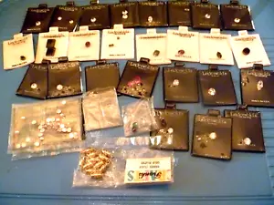 Vintage Jewelry Making Lot of Faceted Gemstone Plus NIB 30 - Picture 1 of 9