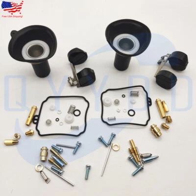 2 X For yamaha XVS650 V Star 650 Carb Rebuild Repair Kit Float Plunger Diaphragm - Image 1 of 4