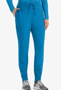 Barco One Scrubs #513 Elastic Drawcord Jogger Scrub Pant in "Wave Blue" Size L