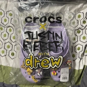 Größe 11 - Nagelneu Crocs x Justin Bieber mit Drew House Lavendel - Bild 1 von 5