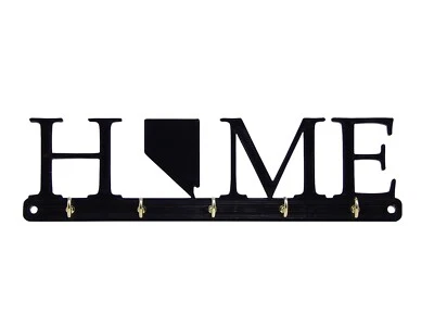 Nevada Hogar Estado Forma Llavero Colgante Estante Inauguración Casa Regalo Pared Decoración Gancho Foto 1 de 4