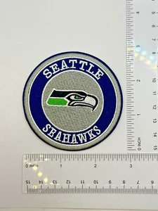 Seattle Seahawks runder 3" Aufnäher Bügelbild bestickt - Bild 1 von 3