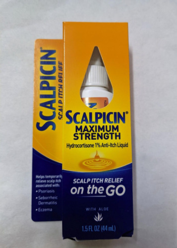 Scalpicin Maximum Strength Scalp Itch Relief / Treatment 1.5 oz