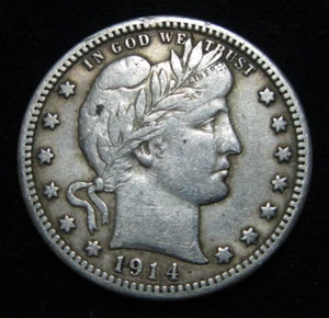 ZALDI2010 - USA . QUARTER DOLLAR DE 1914 . PLATA - Photo 1 sur 2
