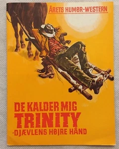 Lo chiamavano Trinità Terence Hill Bud Spencer Vintage 1970 Danish Movie Program - Picture 1 of 5
