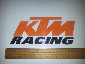 KTM Racing vinyl sticker / decal 220mm x 95mm - Picture 1 of 6