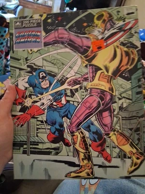 Rompecabezas Vinatge Capitán América 200 piezas Marvel 1988 por Golden S  Foto 1 de 4