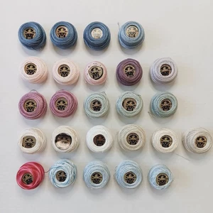 Lot of 25 DMC Pearl Cotton Size 8 Floss Cakes New/Used - Light Musty Smell - Picture 1 of 9