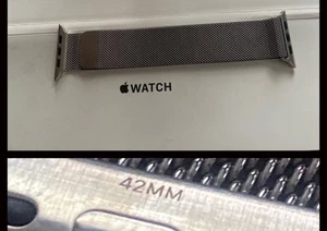 GENUINE OEM Apple Watch Milanese Loop Steel Mesh Band Apple Store Display Model - Zdjęcie 1 z 7