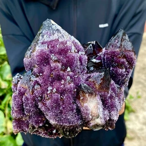 2.6LB Natural purple Pineapple quartz cluster crystal specimen Healing - Picture 1 of 12