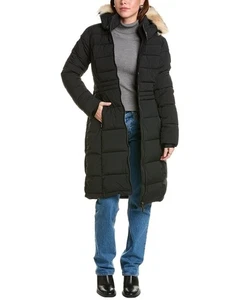 NWT PAJAR Jupiter Women's Puffer Jacket w/ Faux Fur Trim M 700 power fil - Picture 1 of 3
