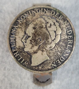 Wilhelmina Koningin Der Nederlanden Netherlands Coin Money Clip - Picture 1 of 4