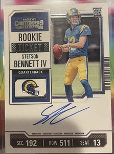 2023 Panini Contenders Rookie Ticket Auto Stetson Bennett #133 Rams - Picture 1 of 2