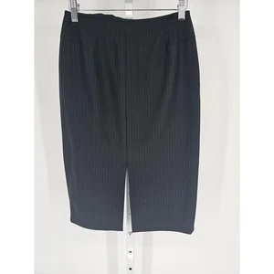 Vintage Y2K Etc Etcetera Womens Sz 0 Pencil Skirt Black White Pinstripe - Picture 1 of 4