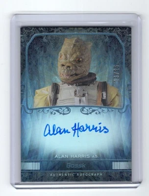 Star Wars Masterwork 2015 Auto Autograph PARALLEL Alan Harris as Bossk #16/25 - Image 1 of 4