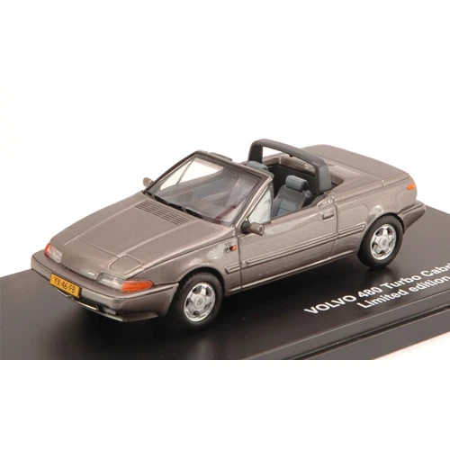 VOLVO 480 TURBO CABRIOLET 1990 GUN GREY 1:43 Triple 9 Auto Stradali Modellino Nu - Immagine 1 di 1