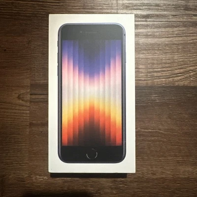 Locked To Verizon Prepaid Apple iPhone SE 3 MMY23LL/A 64GB Black Smartphone NEW! - Image 1 of 2