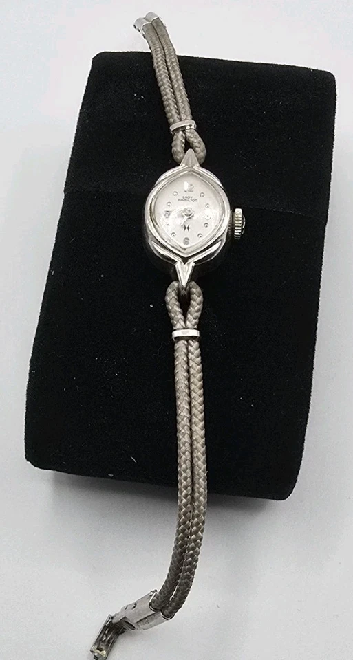 Reloj Hamilton cuerda manual bisel 10KRG para mujer Foto 1 de 4