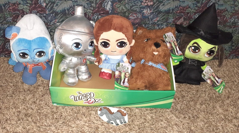 NUEVO 2025 WARNER BROTHERS EL MAGO DE OZ 8"" PELUCHE JUEGO COMPLETO CON CAJA DE EXHIBICIÓN Foto 1 de 1