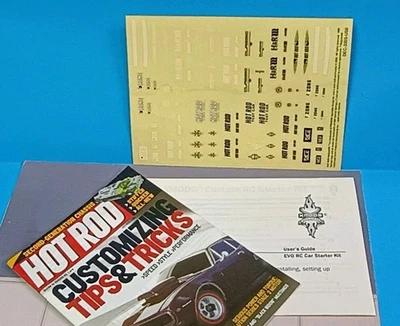 X Mod Parts R/C Remote Control Parts Lot 2 Decals Paperwork User Guide - Image 1 of 3