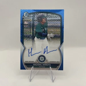 Michael Arroyo 2023 Bowman Chrome Mega Box Blue Mojo Refractor Auto /150 #BMA-MA - Picture 1 of 2